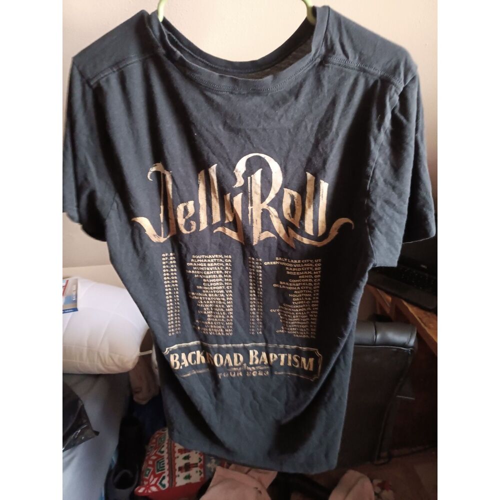 Jelly Roll musician black t-shirt band merch